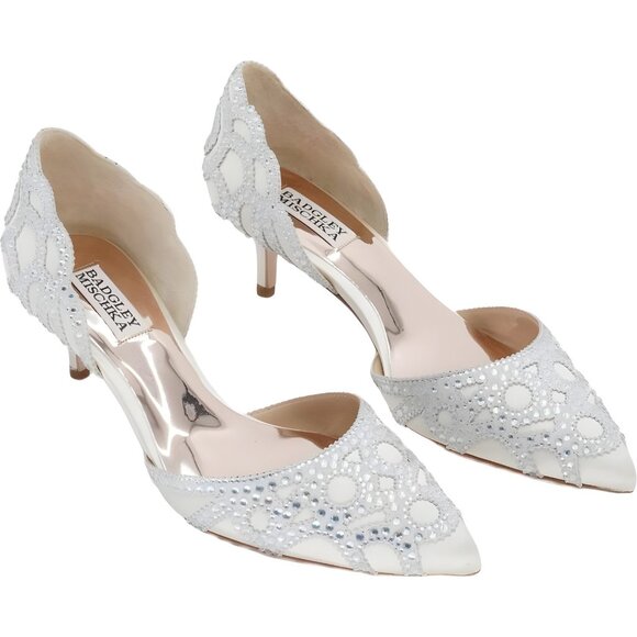 Badgley Mischka Women's Ginny Dress Pump Ivory US 7.5 M - Picture 4 of 6